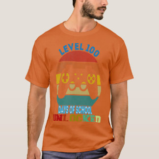 funny level 100 days of school unlocked 2 T-Shirt