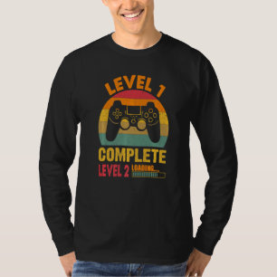 Funny Level 1 Complete Vintage Retro 1st Wedding A T-Shirt