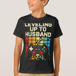 Funny Leveling Up Husband Funny Video T-Shirt