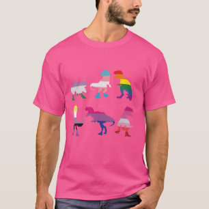 Funny LGBT Dinosaur T Rex Gay Pride Dino Allysauru T-Shirt