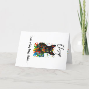 Funny LGBT French Bulldog Birthday Card – Pride