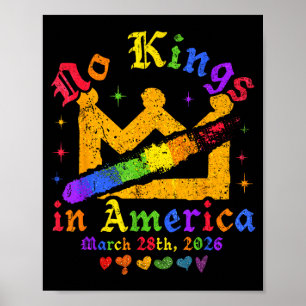 Funny lgbt kings march 28 2026 kings day vintage F Poster