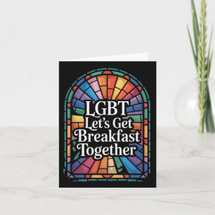 Funny Lgbt Lets Get Breakfast Together _5 Card