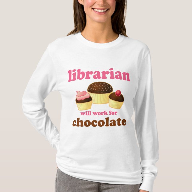 Funny Librarian T-shirt (Front)