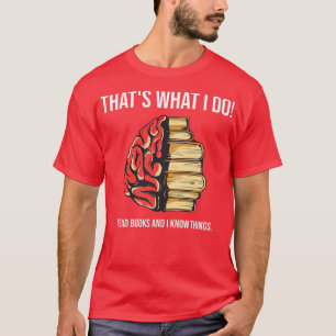 Funny Librarian Teacher Writer Reading Book Lover  T-Shirt