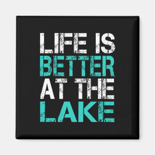 Funny Life Is Better At The Lake Camping Summer Va Magnet