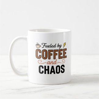 Funny Life Quote Typography Cup | Mom Chaos Gift