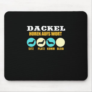 Funny Life With Dachshund Dog Mouse Pad