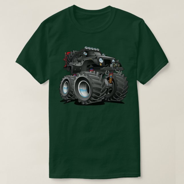 Funny Lifted 44 Off Road Rock Crawler 4wd Truck Ca T-Shirt (Design Front)