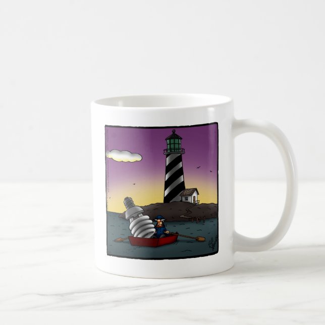 Funny Lighthouse Humour Mug (Right)