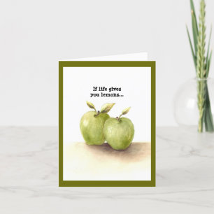 Funny Lil Green Apples doing magic Card