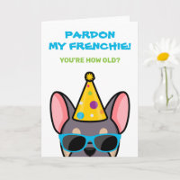 Funny Lilac Tan French Bulldog Frenchie Birthday C