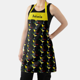 Funny Limoncello Spirit Drink Repeat Design Apron