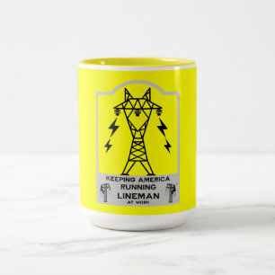 Funny Lineman Mug – Power Lineman Gift – Electric