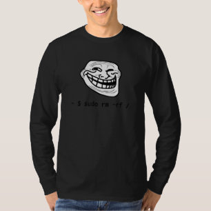 Funny Linux Meme Tux Sudo Rm Rf For Linux System 1 T-Shirt