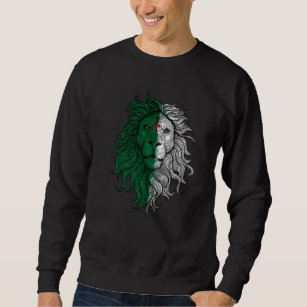 Funny Lion Algeria flag , Algerian Lion Premium Sweatshirt