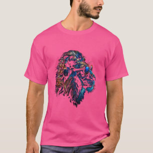 Funny Lion Cool Animal Lover Graphic Art Cat King T-Shirt