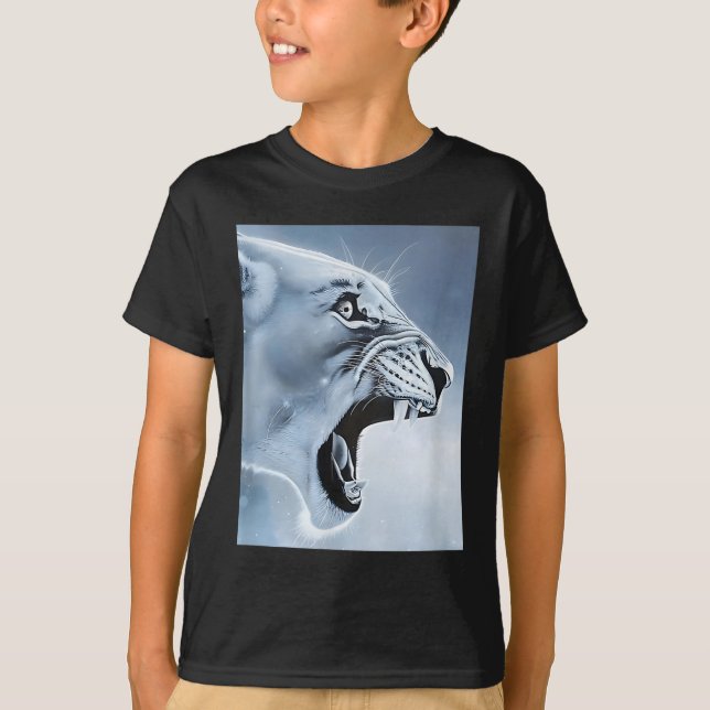 Funny Lion Monkey Meme Ragebait Meme Brainrot Gen  T-Shirt (Front)