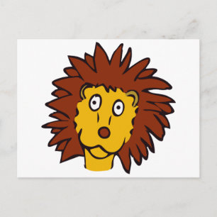 Funny lion postcard