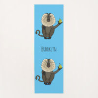 Funny lion tailed macaque monkey cartoon