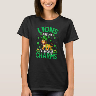 Funny Lions Are My Lucky Charms Lion St Patrick S  T-Shirt