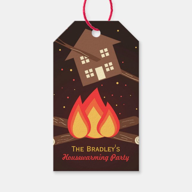 Funny Literal Housewarming Party Favour Tags (Front)
