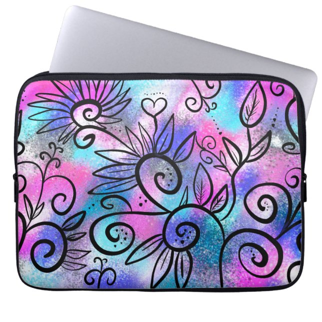 Funny little bird laptop sleeve (Front)