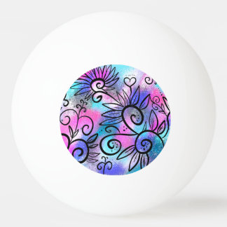 Funny little bird ping pong ball