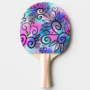 Funny little bird ping pong paddle
