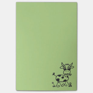 Funny Little Cow - Post It light green Post-it Notes