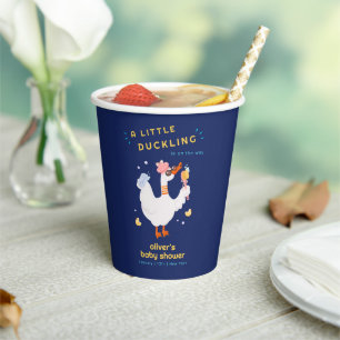 Funny Little Duckling Bath Rubber Duck Baby Shower Paper Cups