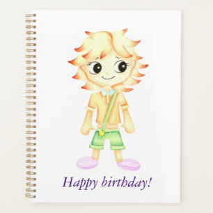 Funny little ginger boy planner