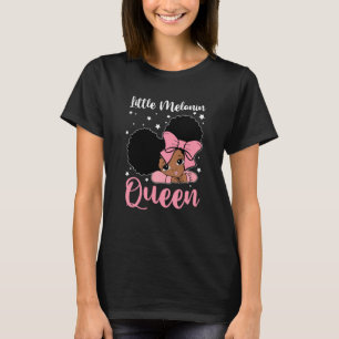 Funny Little Girl Melanin  Black History Magic Tod T-Shirt