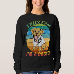 Funny Little Golden Retriever Trust Me I M Dogtar  Sweatshirt