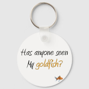 Funny Little Goldfish Gifts Key Ring