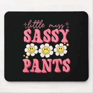 Funny Little Miss Sy Pants Back To School Girls  Mouse Pad