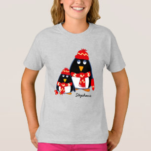 Funny Little Penguins Custom Christmas T-Shirts