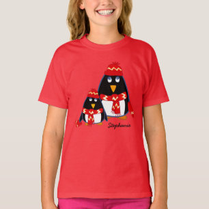 Funny Little Penguins Kids T-Shirts