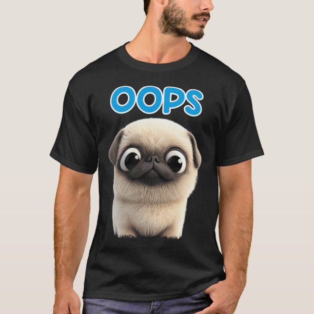 funny little pug T-Shirt (Front)