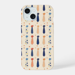 Funny Little Ties Pattern iPhone 15 Case
