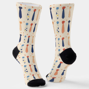 Funny Little Ties Pattern Socks