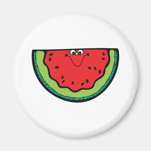funny little watermelon magnet (Front)