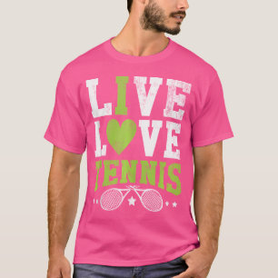 Funny Live Love Tennis Women And Men Tennis Player T-Shirt