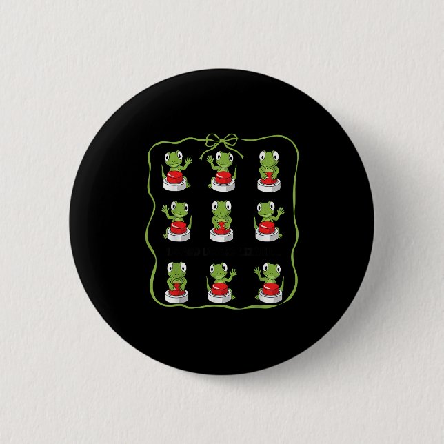 Funny Lizard Lizard Lizard Animal Button Meme  (Front)
