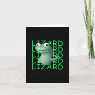 Funny Lizard Lizard Lizard Meme Viral Trending For Card