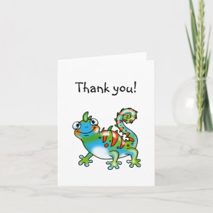 Funny lizard thank you