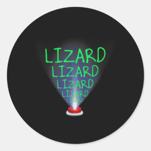 Funny Lizard Trending Meme T-shirt.png Classic Round Sticker