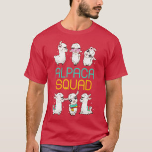 Funny Llama Alpaca Squad Alpaca T-Shirt