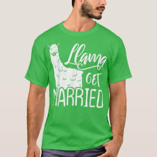Funny Llama Bride Bachelorette Party Cute 241 T-Shirt