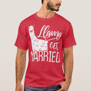 Funny Llama Bride Bachelorette Party Cute T-Shirt